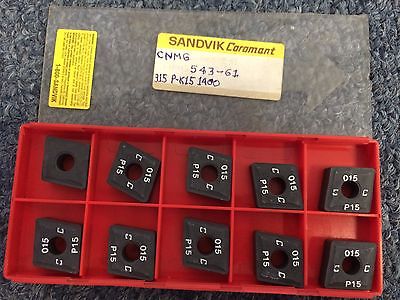 SANDVIK Coromant CNMG 543 61 315 015 P-K15 Lathe Carbide Inserts 10 Pcs Tool New