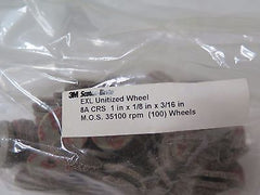 3M EXL-Unitized Wheel 8A CRS 1 x 1/8 x 3/16