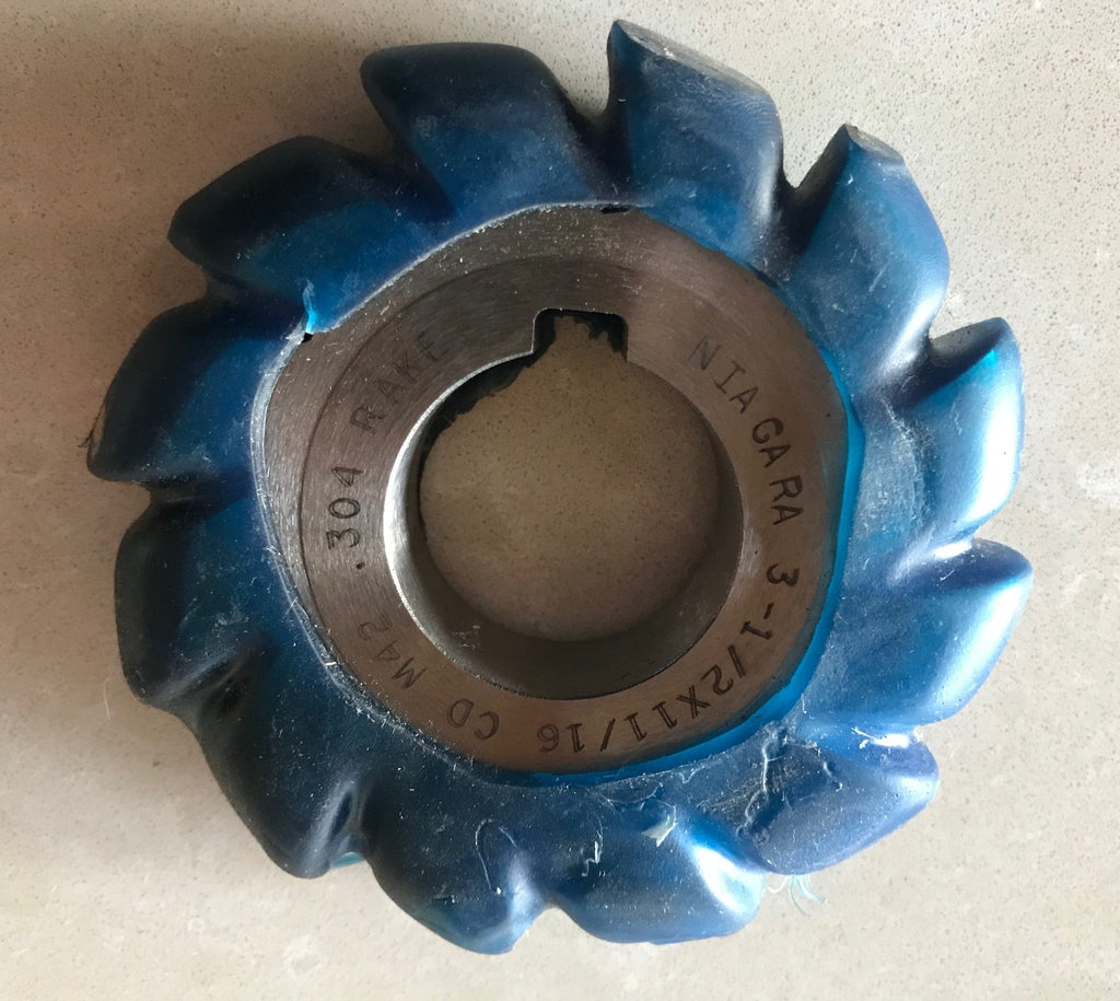 Niagara Convex Milling Cutter 3-1/2 x 11/16 CD M42 .304 Rake New