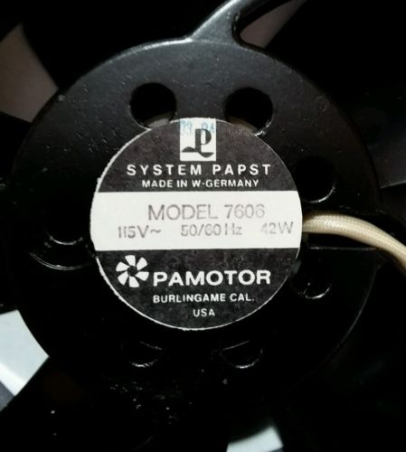 Pamotor Cooling Fan 7606 115V 50/60 HZ 42W Temp Control New