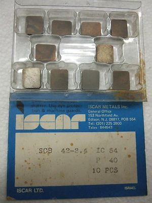 ISCAR SCB 42-2.4 IC 54 Carbide Inserts 10 Pcs New Lathe Mill Turning