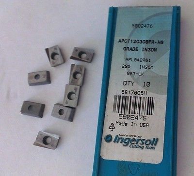 Ingersoll Cutting Tools APCT 120308FR-HS IN30M 023 LK Lathe Carbide 8 Inserts