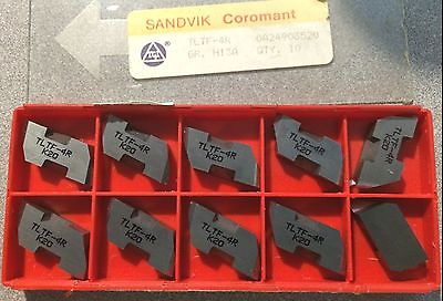 SANDVIK Coromant TLTF 4R H13A K20 Lathe Grooving Carbide Inserts 10 Pcs New Tool