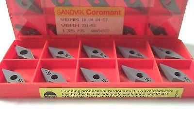 SANDVIK Coromant VBMM 331 53 135 P35 Lathe Carbide Inserts 10 Pcs New Tool Tools