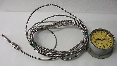 MOELLER Instrument Gas Actuated Shock Resistent Thermometer 400-1200 F Deg