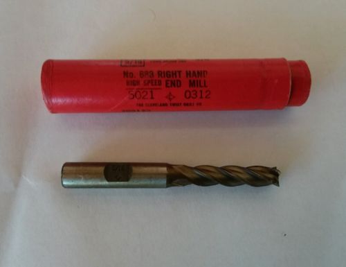 Cleveland #683 HSS End Mill 3/4" Diameter 5/8" Shank 4 Flutes Brand New