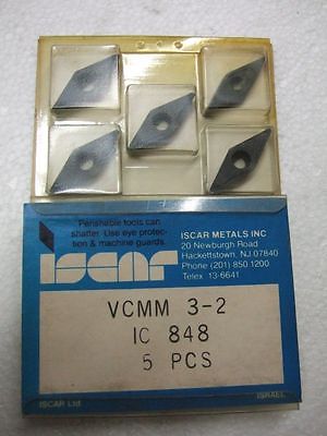 ISCAR VCMM 3 2 IC 848 Carbide Inserts 5 Pcs Lathe Turning New Mill Tools