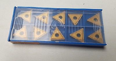 10 Pcs KORLOY TNMG 442-HC NC310 99-57048 Lathe Carbide Inserts Tools New Gold