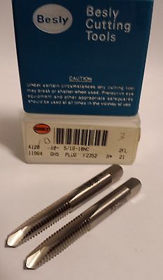 Lot of 2 Besly Tap 5/16 - 18NC GH5 PLUG HS 2 FLUTE Brand New Made in The USA
