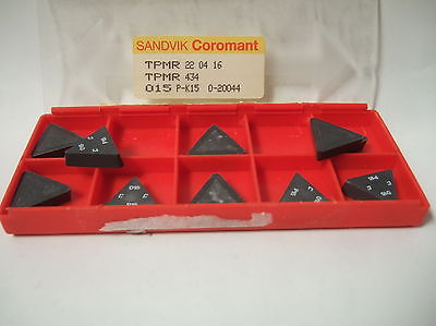 SANDVIK Coromant TPMR 434 015 P K15 Lathe Carbide Inserts 10 Pcs New
