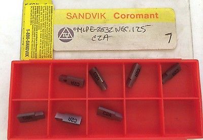 7 Pcs SANDVIK Coromant MLPE 2532 NGC 125 C2A Grooving Lathe Carbide Inserts New