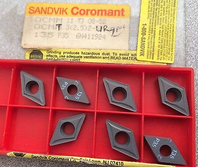 SANDVIK Coromant DCMM 11 T3 08-52 DCMT 135 P35 Lathe Mill Carbide Inserts 7 Pcs