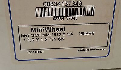 Lot of 3 Merit Mini Wheel MW GOF MM-1510 1-1/2 x 1 x 1/4
