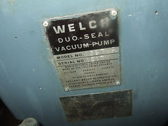 Welch Duo Seal Two Stage High Vacuum Pump Model 1397 R Industrial