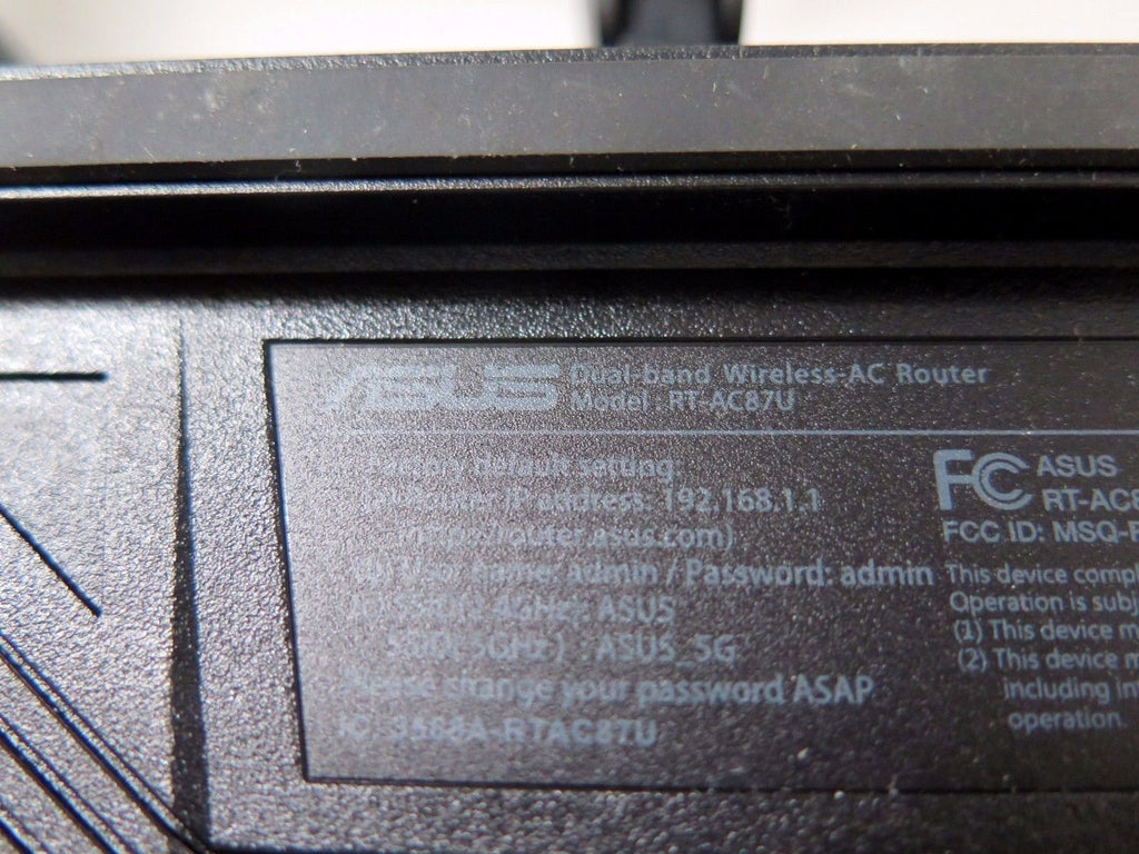 ASUS AC2400 4x4 Band Gigabit Router Model RT-AC87U