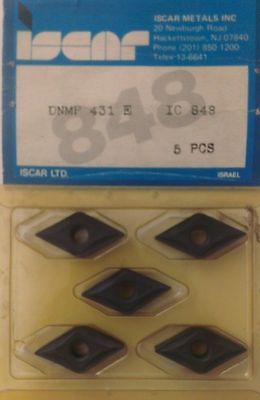ISCAR DNMP 431 E IC 848 Carbide Inserts 5 Pcs Lathe Turning New Mill Tools