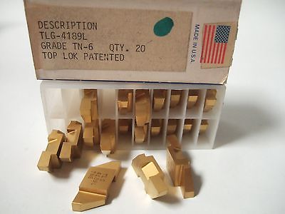 SANDVIK Coromant TLG 4189L Grade TN 6 Lathe Grooving Carbide Inserts 20 Pcs New