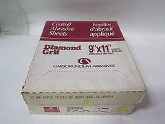 Lot 150 Carborundum Abrasives Coated Sheets 9x11 Diamond Grit 10853 Sanding