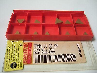 SANDVIK Coromant TPMN 11 02 04 TPM P45 M35 Lathe Carbide Inserts 10 Pcs New