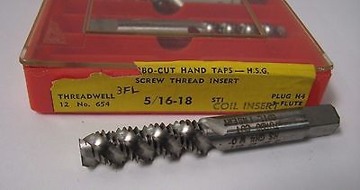 Lot of 20 Threadwell Tap 5/16 - 18 STI Plug H4 3 Flute Coil Insert 654 Hand Cut