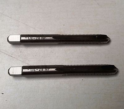Lot of 2 Jarvis 1/4-28 NF GH2 2FL HS Plug Taps