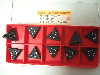SANDVIK Coromant TPMR 432 015 P-K15 Lathe Carbide Inserts 10 Pcs New
