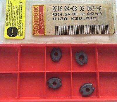 4 Pcs SANDVIK Coromant R216.24 08 02 064-AA H13A Lathe Mill Carbide Inserts New