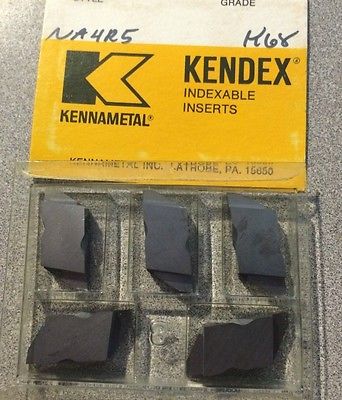 KENNAMETAL KENDEX NA4R5 K 68 Lathe Carbide Indexable Inserts 5 Pcs Grooving New