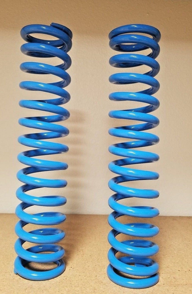 Lot of 2 Works Performance Shock Springs 11.7" Long 220 Lbs Rate .375 Wire Blue