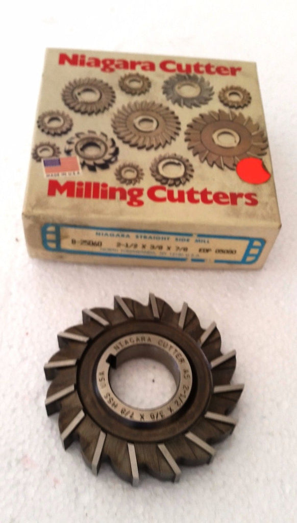 Niagara Cutter HSS Straight Side Mill 2-1/2 x 3/8 x 7/8 Milling Made In USA