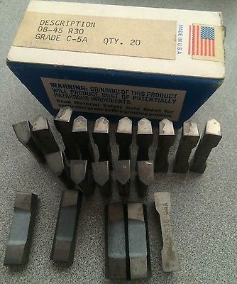 TGI USA Made DB 45 R30 C-5A Lathe Grooving Carbide Inserts 20 Pcs New