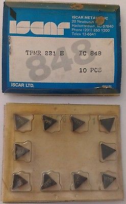 ISCAR TPMR 221 E IC 848 Carbide Inserts 10 Pcs Lathe Turning Mill Tools New