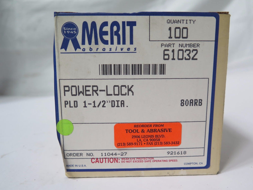 100 Pcs MERIT Power-Lock 61032 PLD 1-1/2