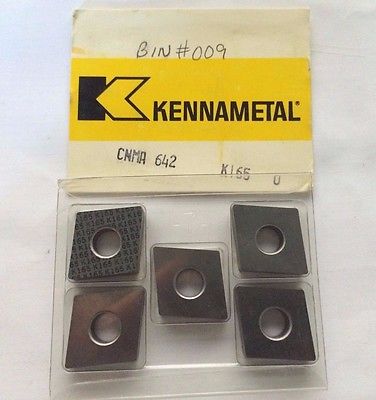 5 Pcs Kennametal CNMA 642 K165 Lathe Carbide Inserts Metal Cutting Tools New
