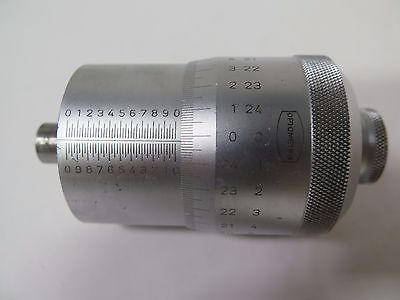 Optometrix Micrometer Head for XY Stage 0-1" Range Made in Germany