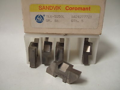 SANDVIK Coromant TLG 5250L 1A24277721 86 Lathe Grooving Carbide Inserts 5 Pcs