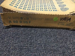 Lot 100 Carborundum Abrasives Fastcut Finishing Paper 9x11 50 Grit Garnet 10854