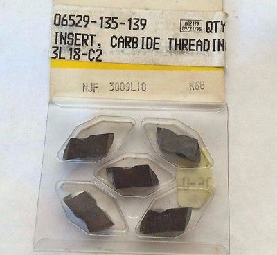 Kennametal NJF 3009 L18 K68 Carbide Inserts 5 Pcs Grooving Cut Off Threading