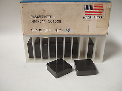 SNC 644 T01530 GRADE TBH Lathe Mill Carbide Inserts 10 Pcs New Tools