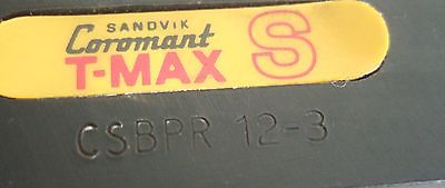 SANDVIK COROMANT CSBPR 12 - 3 Carbide Inserts Lathe Tool Holder New