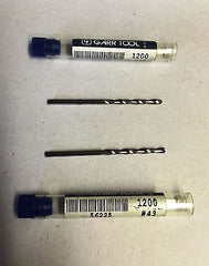 Lot of 2 GARR Tool #43 .0890 2 FLT 1200 Drill Carbide EDP # 56225 New