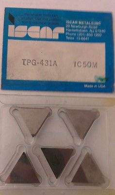 ISCAR TPG 431A IC 50M Carbide Inserts 5 Pcs Lathe Turning New Mill Tools