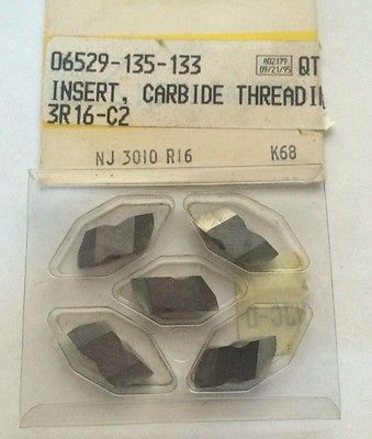 5 Pcs KENNAMETAL NJ 3010 R 16 K 68 Mill Lathe Carbide Inserts Grooving Tools New