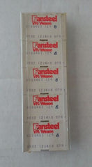 Fansteel VR/Wesson 618646T 124 B 5pcs GP.9 VR-82 Carbide Inserts Grooving New