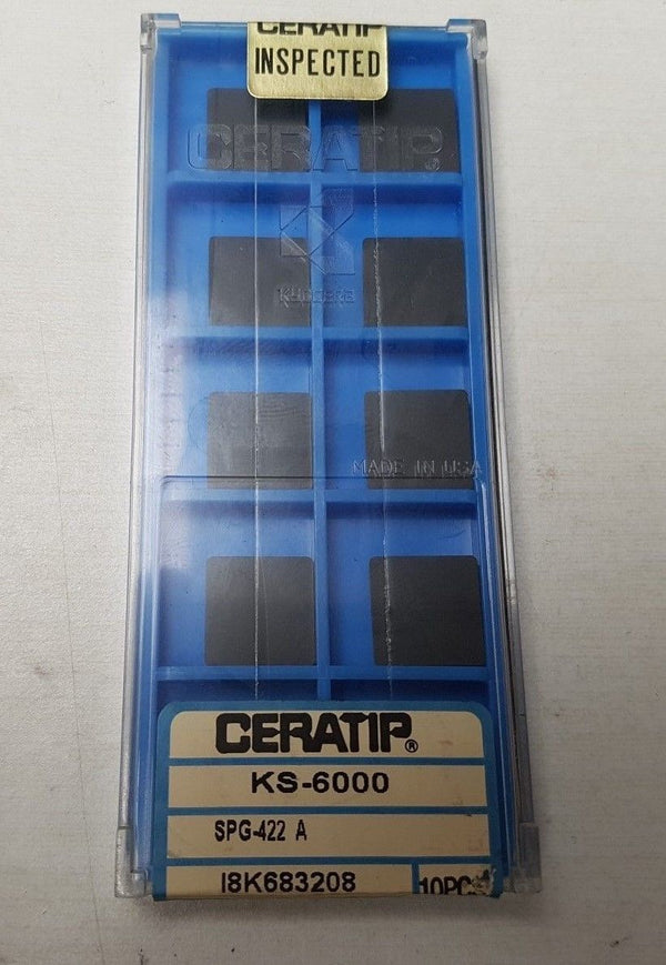 10 Pcs Ceratip SPG 433 A AS 10 KS-6000 Lathe Carbide Inserts Tools New