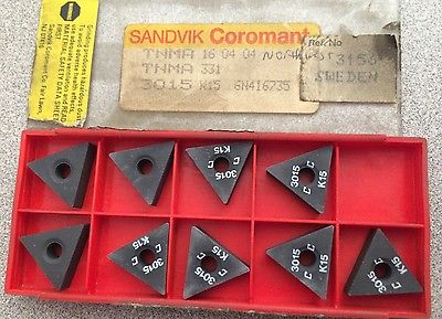 SANDVIK Coromant TNMA 331 16 04 04 3015 K15 Lathe Carbide Inserts 9 Pcs New