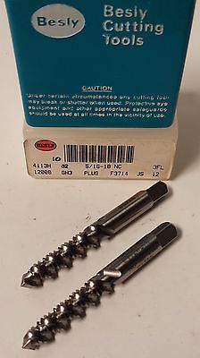 Lot of 2 Besly Tap 5/16-18NC HS GH3 Turbo Cut Plug 3 FLUTE Brand New USA Made
