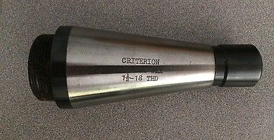 Criterion 1-1/2" X 18 40 NAT SHK Boring Head Adapter Holder Tool New Thread