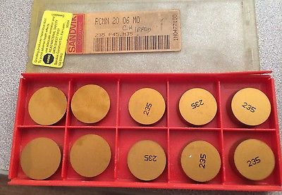 SANDVIK Coromant RCMN 20 06 MO 235 P45 M35 Lathe Carbide Inserts Gold 10 Pcs New