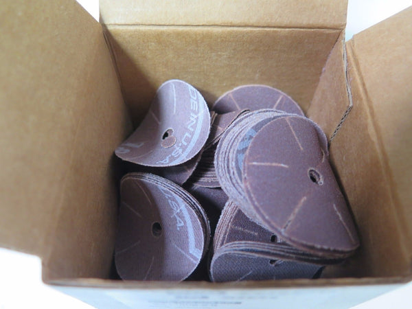 100 Pcs Standard Abrasives 724768 Slotted Plain Cloth Discs 8/32 Arbor Hole New